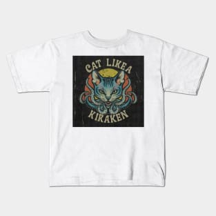 Cat Kraken Kids T-Shirt